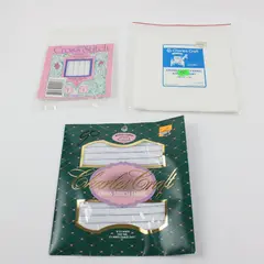 Lot of 3 Cross Stitch Fabric Charles Craft Zweigart Waste Canvas 14ct Cotton