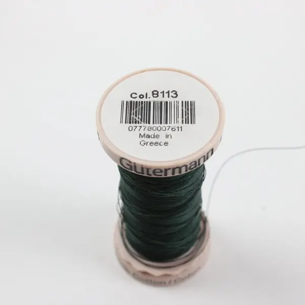 Lot of 6 Mixed Brand Green Sewing Thread Spools Gütermann Coats Richardson's