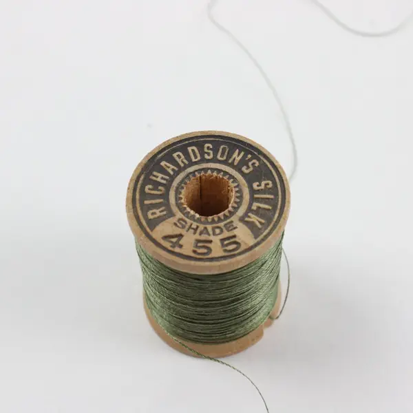 Lot of 6 Mixed Brand Green Sewing Thread Spools Gütermann Coats Richardson's