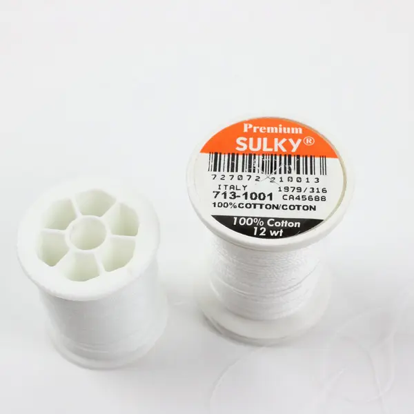 Lot of 5 White Sewing Thread Spools Sulky Gutermann Coats & Clark Mixed Brands