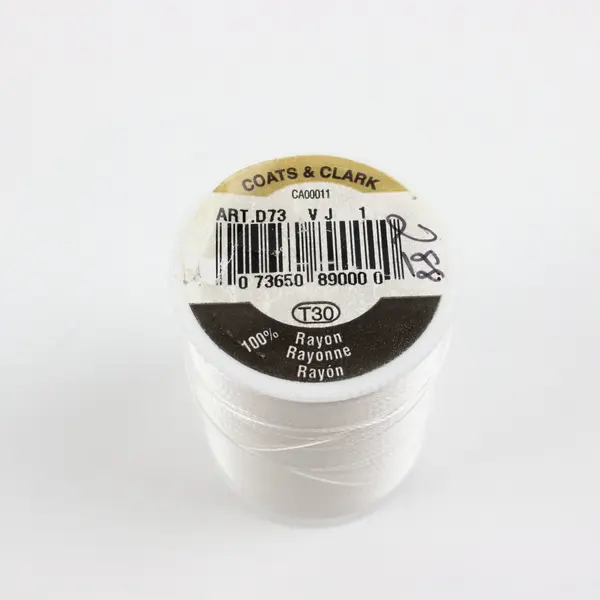 Lot of 5 White Sewing Thread Spools Sulky Gutermann Coats & Clark Mixed Brands