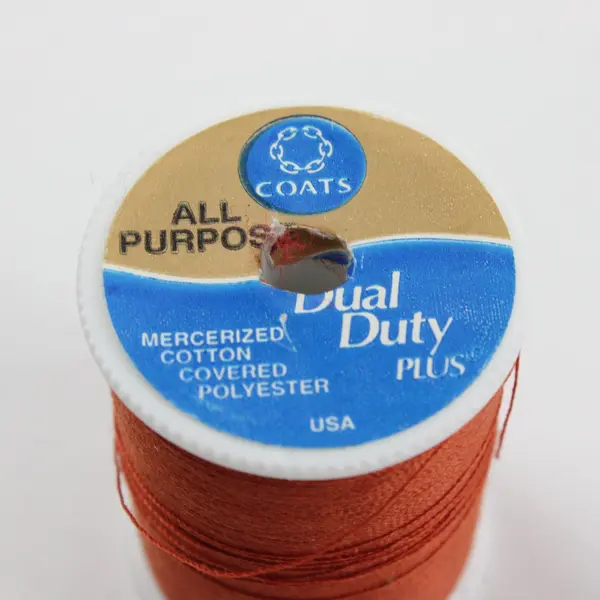 Lot of 5 Red Sewing Thread Spools Coats Blythe Quilting Crafting