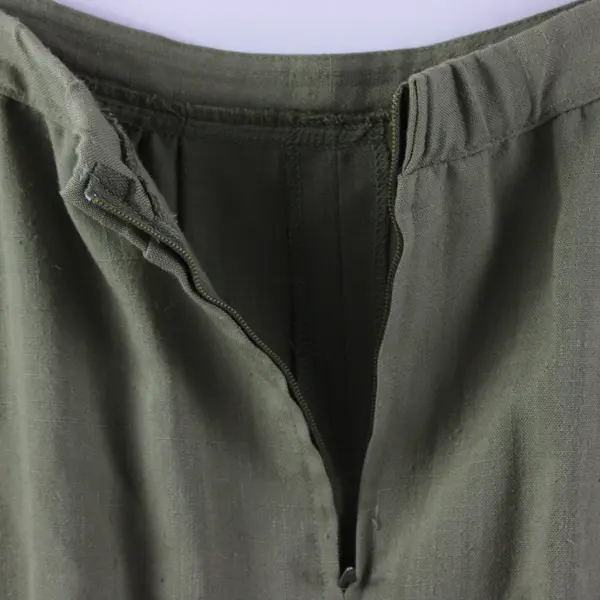 VTG Career C.G. Guild Green Midi Skirt Women's Size 6 Petite FLAWED