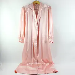 Robinsons Intimates Women's Petite Pink Silk Robe Vintage FLAWED