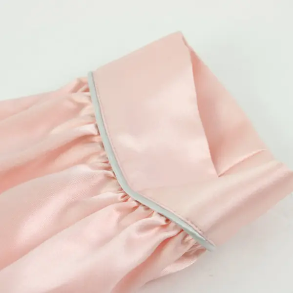 Robinsons Intimates Women's Petite Pink Silk Robe Vintage FLAWED