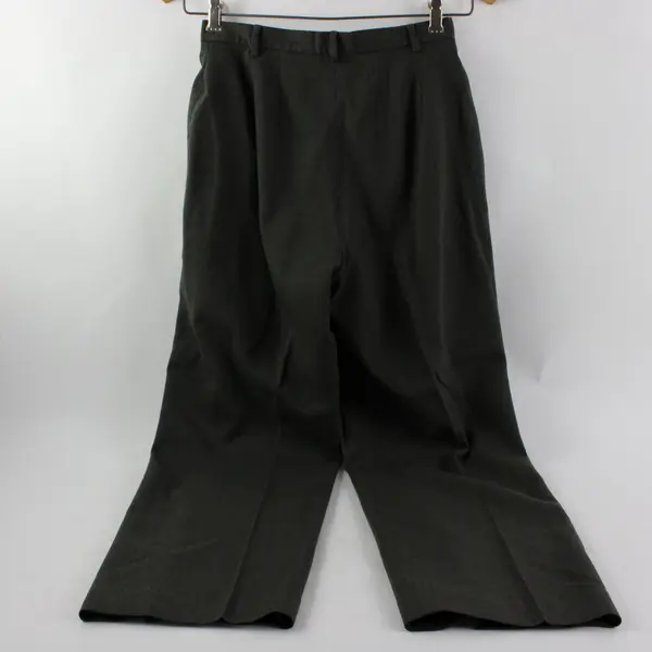 L.L. Bean Women's Petite 8 Gray Wool Dress Pants Flared Bootcut