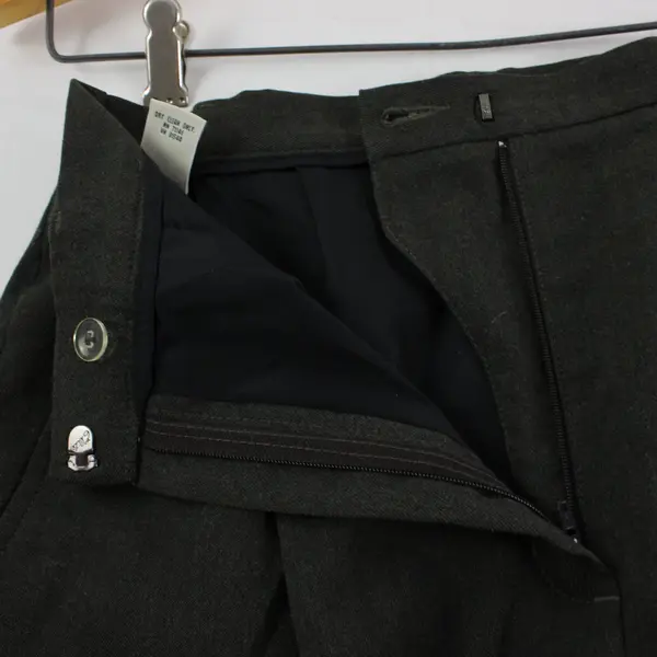 L.L. Bean Women's Petite 8 Gray Wool Dress Pants Flared Bootcut