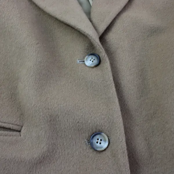 L.L. Bean Women's Wool Cashmere Blend Suit Jacket Brown 8 Petite