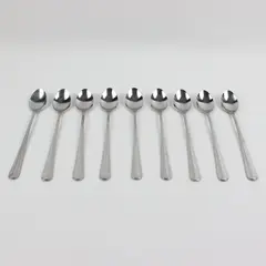 Lot of 9 Farberware Brookfield Spoons 7.5 Inch Used Flatware