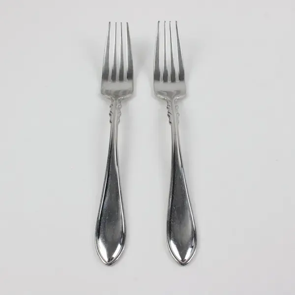 Lot of 2 Farberware Millennium Camelot Forks 7.5 Inch