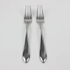 Lot of 2 Farberware Millennium Camelot Forks 7.5 Inch