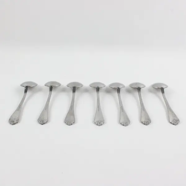 Lot of 7 Farberware Bevel Bay Spoons 6.5 Inch Flatware