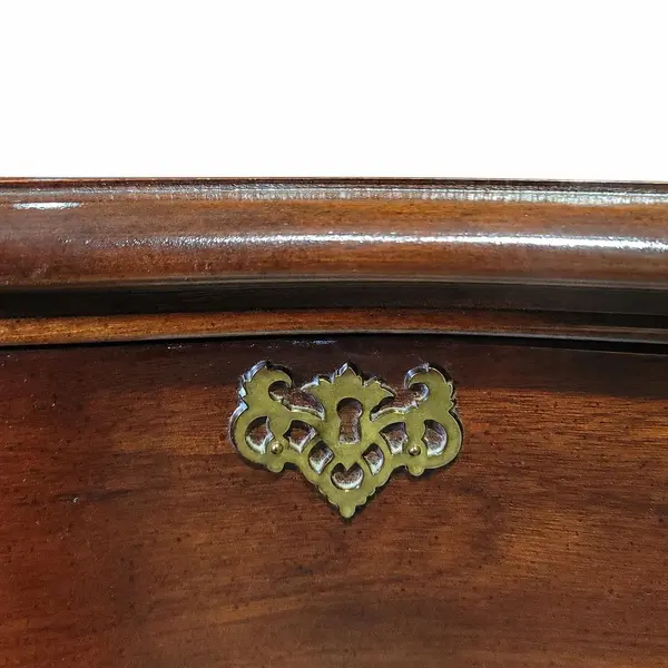 Matching Pair 3-Drawer Nightstands Cherry Finish Brass Hardware - Local Pickup