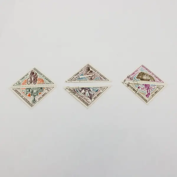 Lot Of 6 Dahomey 1967 Triangle Postage Due Stamps Used