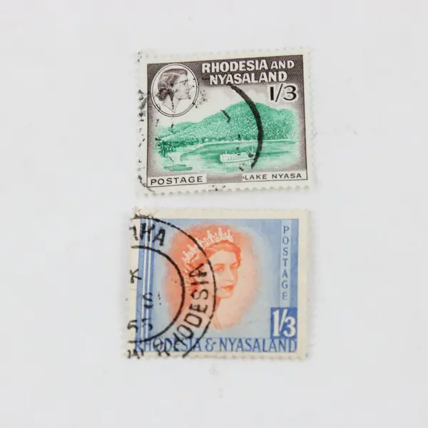 Lot Of 7 Rhodesia & Nyasaland 1950s-1960s Stamps Used