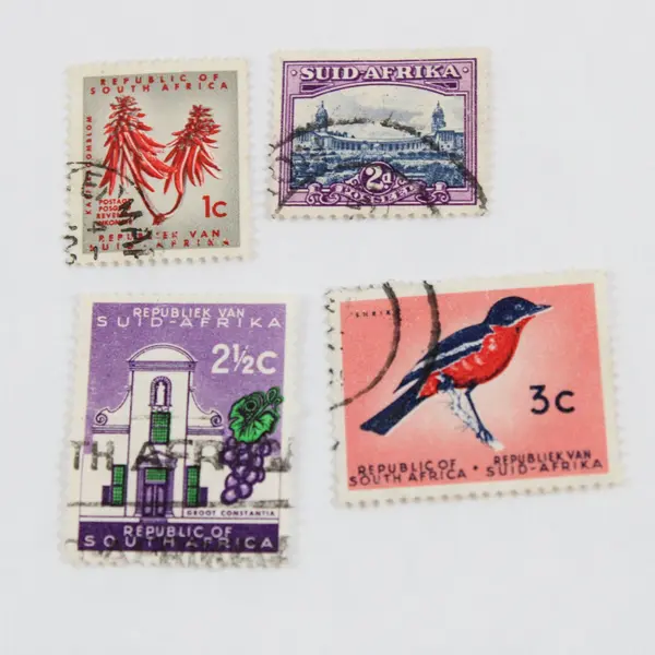 Lot of 11 South Africa 1950s-1960s Used Postage Stamps