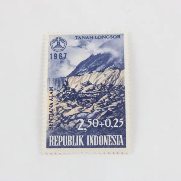 Lot Of 4 Indonesia 1967 Natural Disaster Stamps Mint Hinged OG
