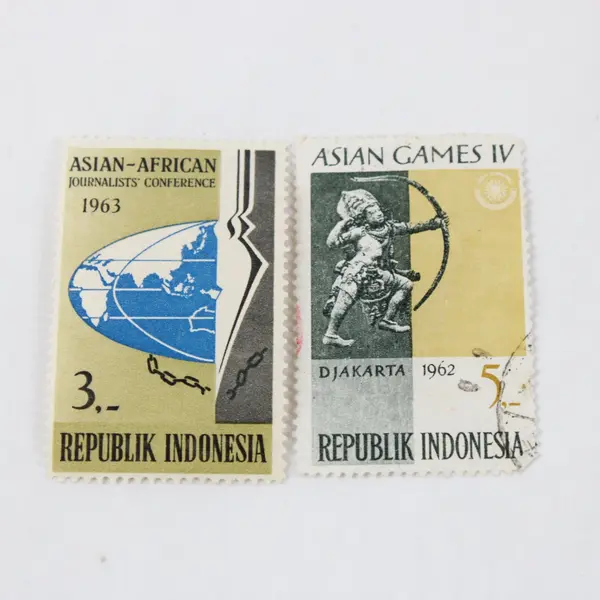 Lot Of 9 Indonesia 1962-66 Commemorative Stamps Used Mint Hinged