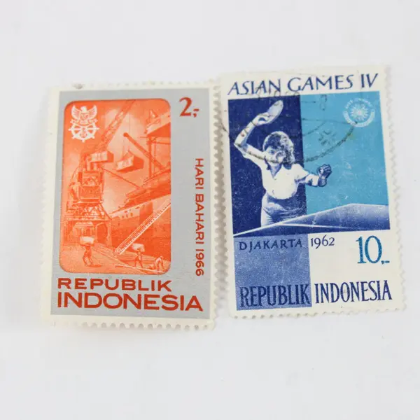 Lot Of 9 Indonesia 1962-66 Commemorative Stamps Used Mint Hinged