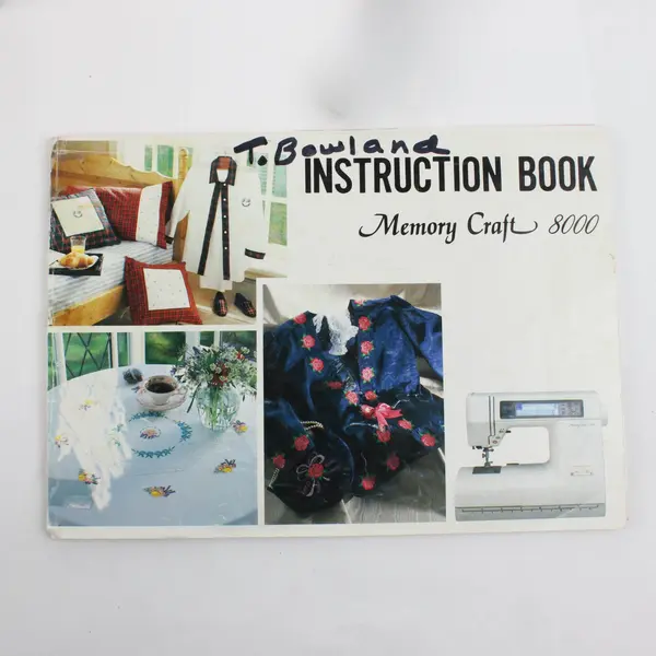 Janome Memory Craft 8000 Sewing Machine w/ Manual
