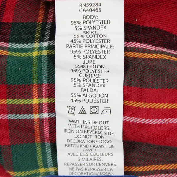 The Children's Place Girls L 10/12 Red Green Plaid Holiday Dress
