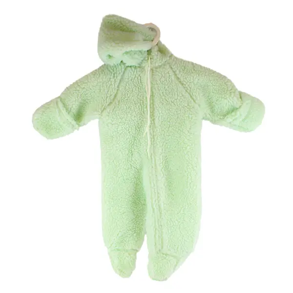 Obion Green Baby Fleece Hooded Zip Up 0-9 Months Winter Outfit