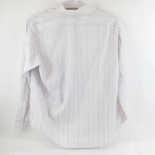 Arrow Kent Men's Sheer Off-White Long Sleeve Button-Down Shirt 17-35