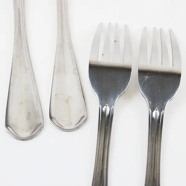 Lot of 4 Farberware Catalina Pattern SS Dinner Fork 7.75" Rare HTF Pattern