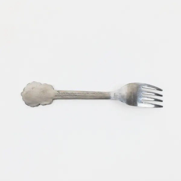 1983 Sanrio Children's Stainless Fork Goropikadon Caveman Character 5.75" Good