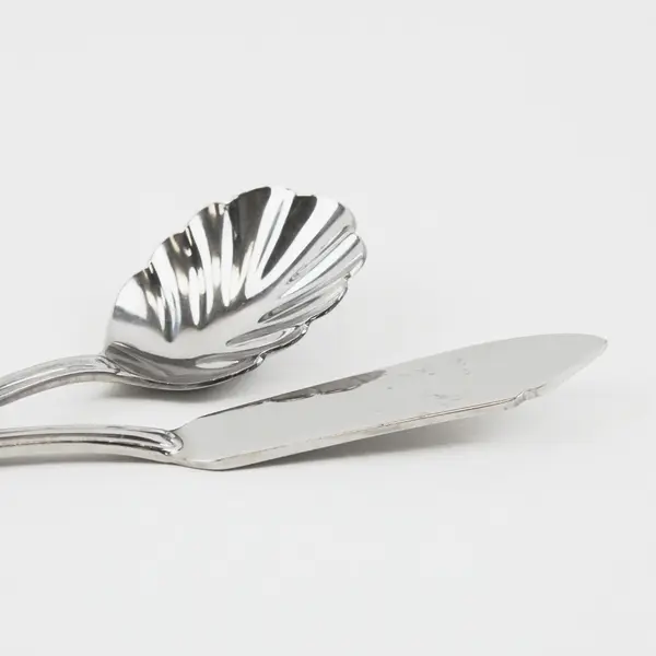 Lot of 2 International Silver INS348 Pattern 18/10 SS Sugar Spoon Butter Knife 