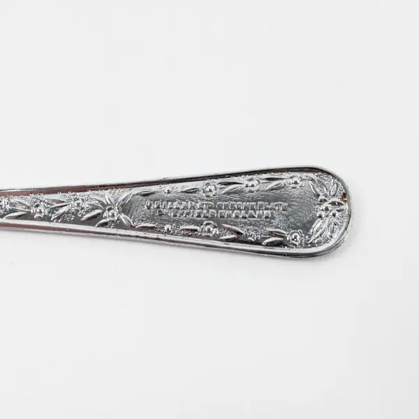 Vintage J. William Ltd Chrome Plate Youth Fork Kangaroo Floral Relief 5.3"