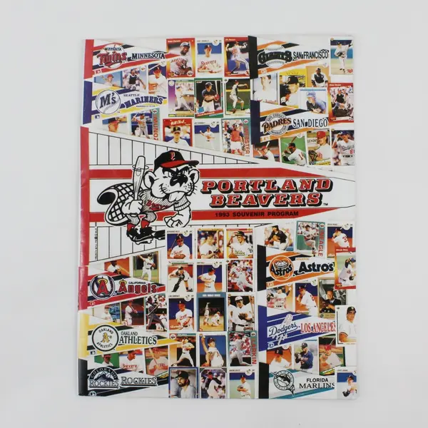 1993 Portland Beavers Baseball Souvenir Program Advertising