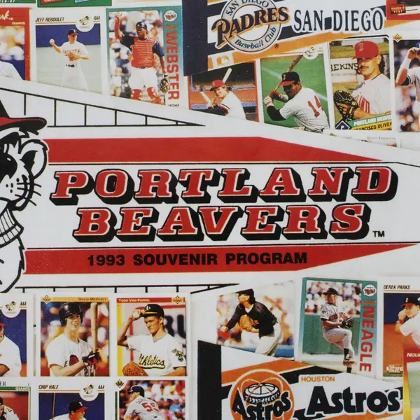 1993 Portland Beavers Baseball Souvenir Program Advertising