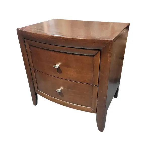 Casana Furniture 2-Drawer Nightstands Brown Wood End Tables - Local Pickup Only