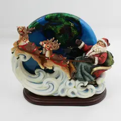 Department 56 45480 Santa's Flight Around the World Joy To The World