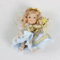 AM Creations Cameo Kids Collection Porcelain Fairy Doll Figurine 2.5"