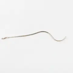 International Bullion Brokers 925 Sterling Silver Twisted Chain Bracelet 7.5in 