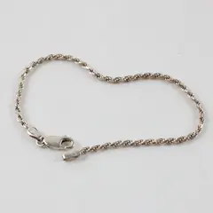 International Bullion Brokers 925 Sterling Twisted Chain Bracelet 7.5"