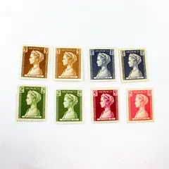 Lot Of 8 Monaco 1957 Princess Grace Stamps SC #391-94 #396 Mint Hinged OG