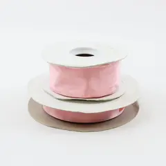 Lot of 2 Pink Ribbon Spools for Crafts Gift Wrap Decor