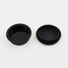 Lot of 2 Canon Lens Caps Dust/Body Caps Black Camera Lens Protectors