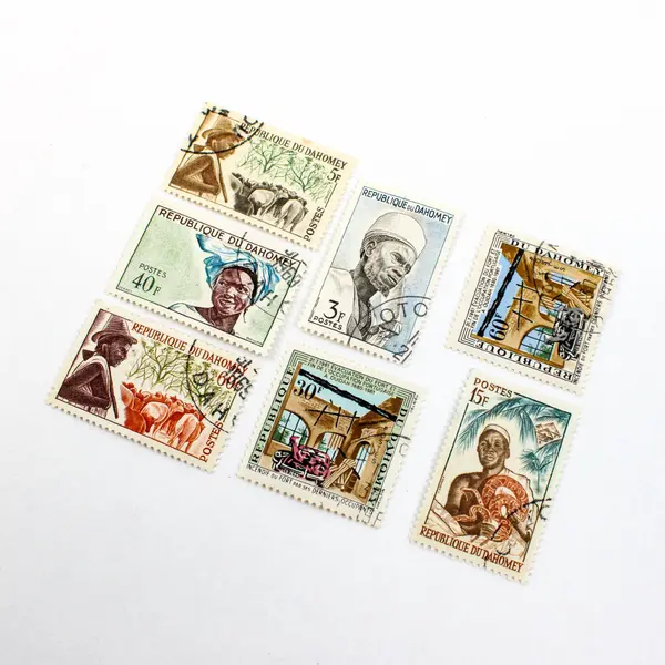 Lot Of 7 Dahomey 1960s Stamps Used