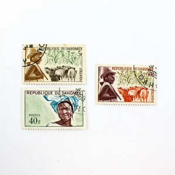 Lot Of 7 Dahomey 1960s Stamps Used