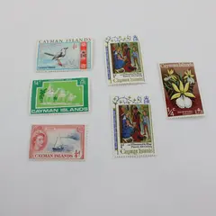Lot Of 6 Cayman Islands 1953-1971 Stamps Mint Hinged