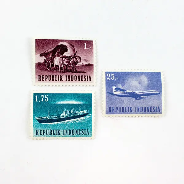 Lot Of 10 Indonesia 1964 Transportation Stamps Mint Hinged OG