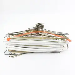 Lot of 39 Mixed Wire Padded Covered Hangers Cleaning Bar Portland Oregon