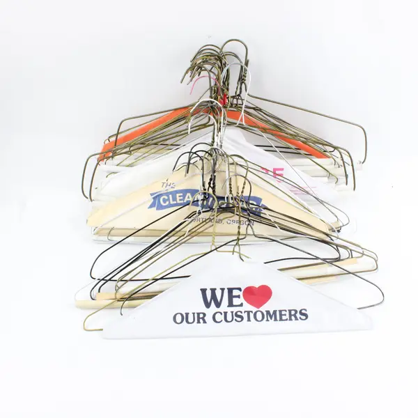 Lot of 39 Mixed Wire Padded Covered Hangers Cleaning Bar Portland Oregon