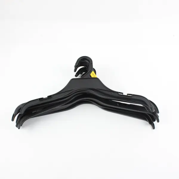 Lot of 10 Matte Black Plastic Retail Clothes Hangers Mixed Brand Justice