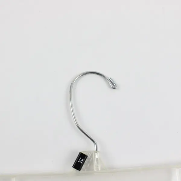 Lot of 10 Clear Plastic Clip Hangers for Skirts & Pants Retail Display