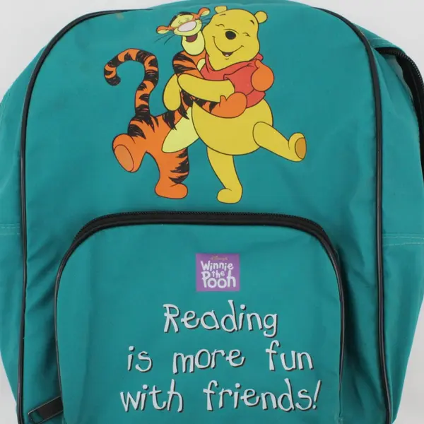 Winnie the Pooh Disney Small Backpack Green with Adjustable Straps